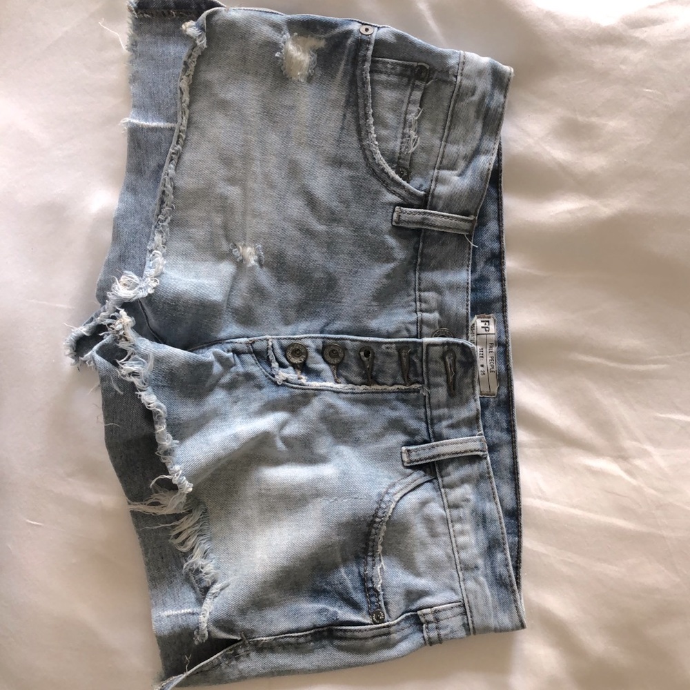 Free People Jean Shorts